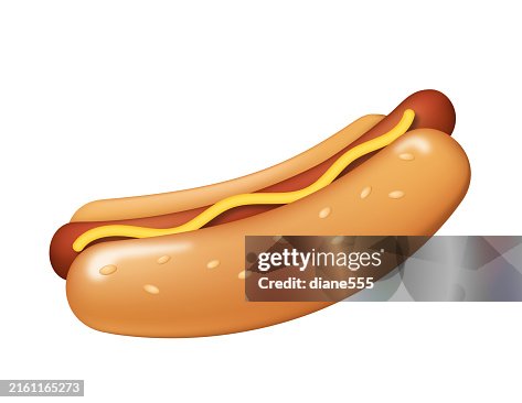Cute BBQ Hotdog Icon In 3D Style On A Transparent Background Cute BBQ Hotdog Icon In 3D Style On A Transparent Background