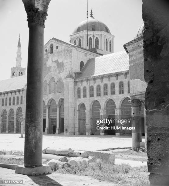 Omayad mosque, the forecourt ca. 1950-1955.