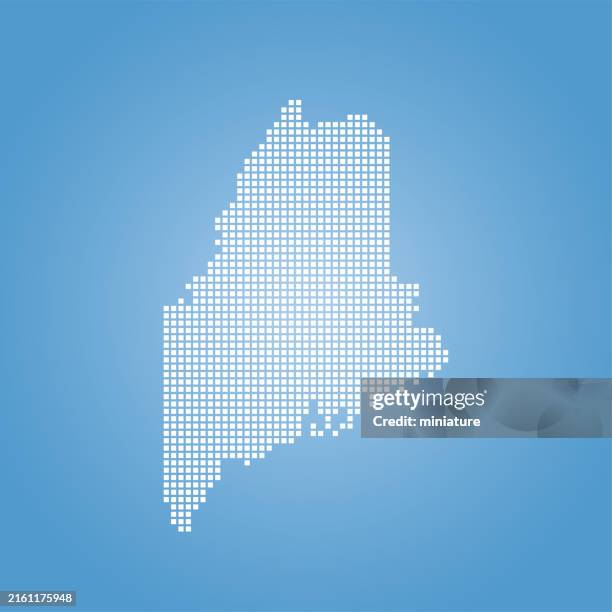 Blue&me Map 301 Political Map Of Maine Stock Photos, High-Res Pictures, and Images ...