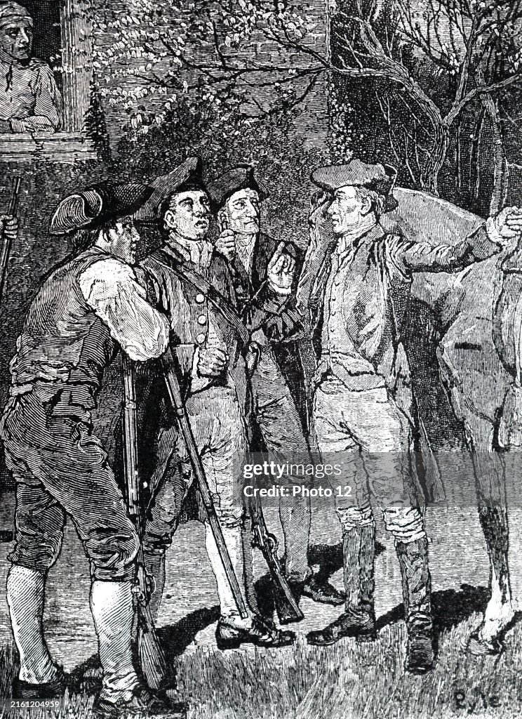 Paul Revere warning people of Lexington that Cage's expedition was on its way