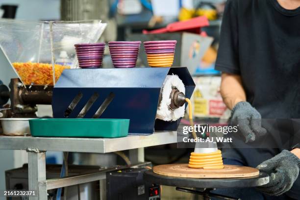 extruder machine in a plastic recycling workshop - durability stock pictures, royalty-free photos & images