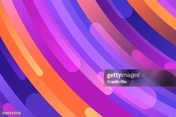 modern smooth vibrant abstract wave curving lines background - purple background stock illustrations