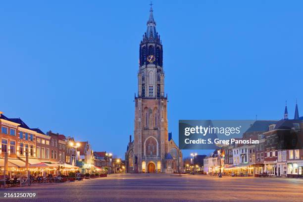new church - delft - netherlands - delft stock pictures, royalty-free photos & images