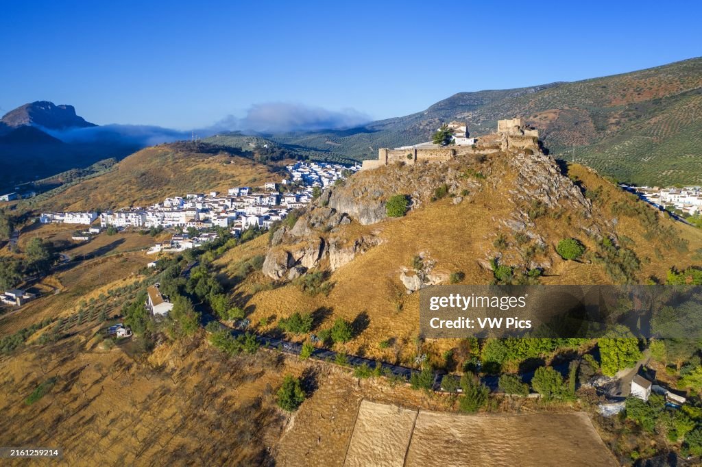 Aerial view of Carcabuey village in Cordoba province