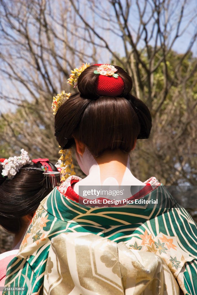 Geisha Showing Nape Make-Up