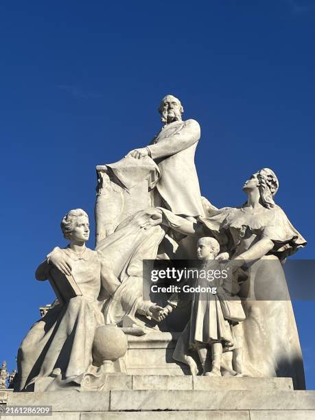 Jules Ferry statue in Paris, France.
