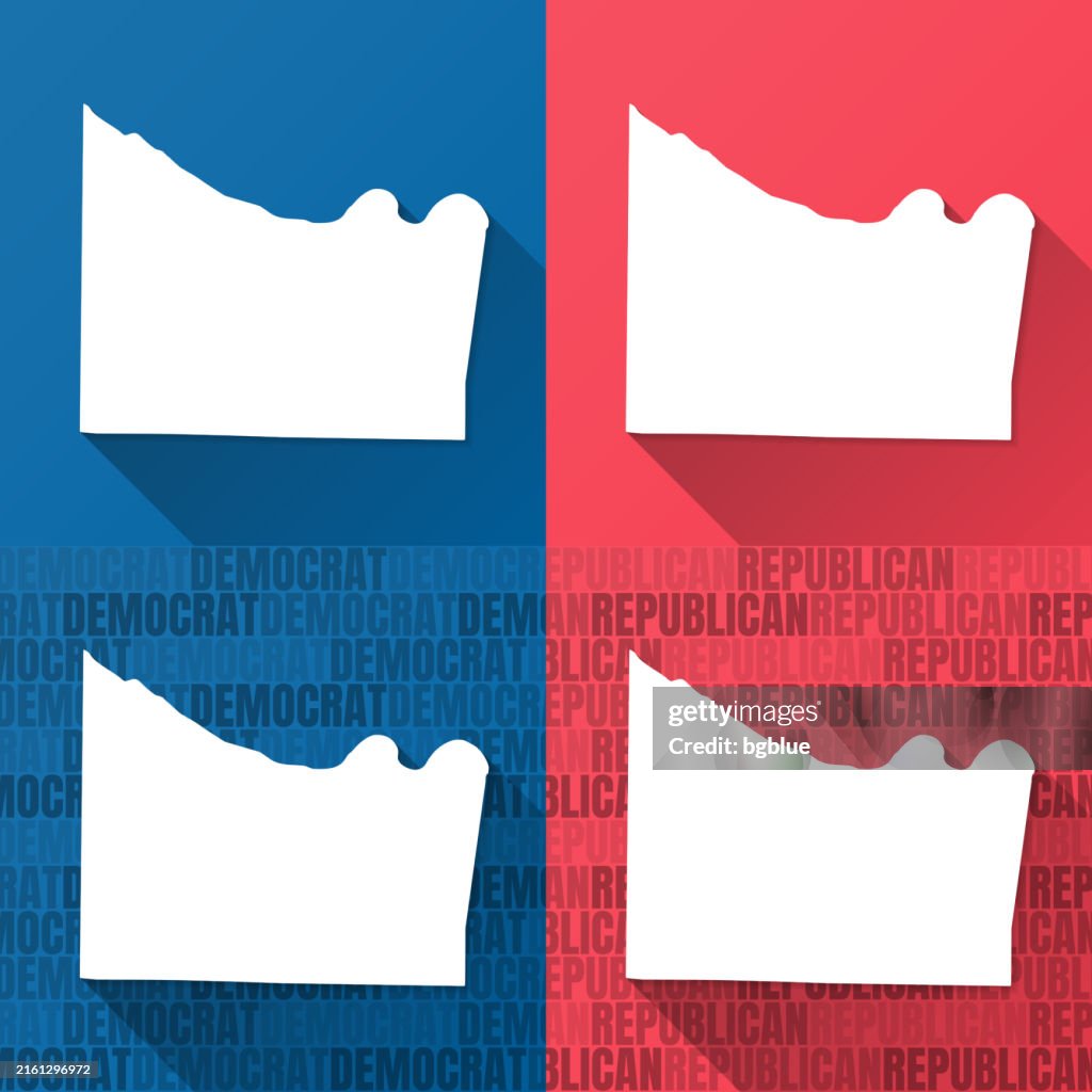 Morgan County, Alabama. Maps on blue and red backgrounds