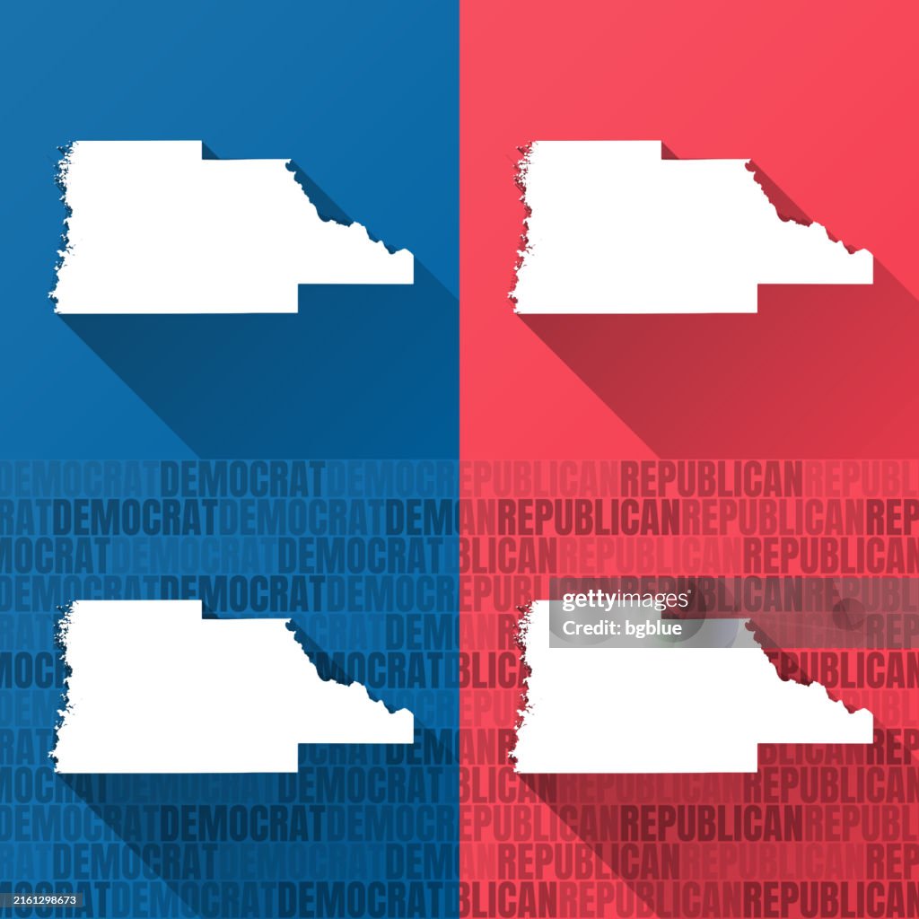Hernando County, Florida. Maps on blue and red backgrounds
