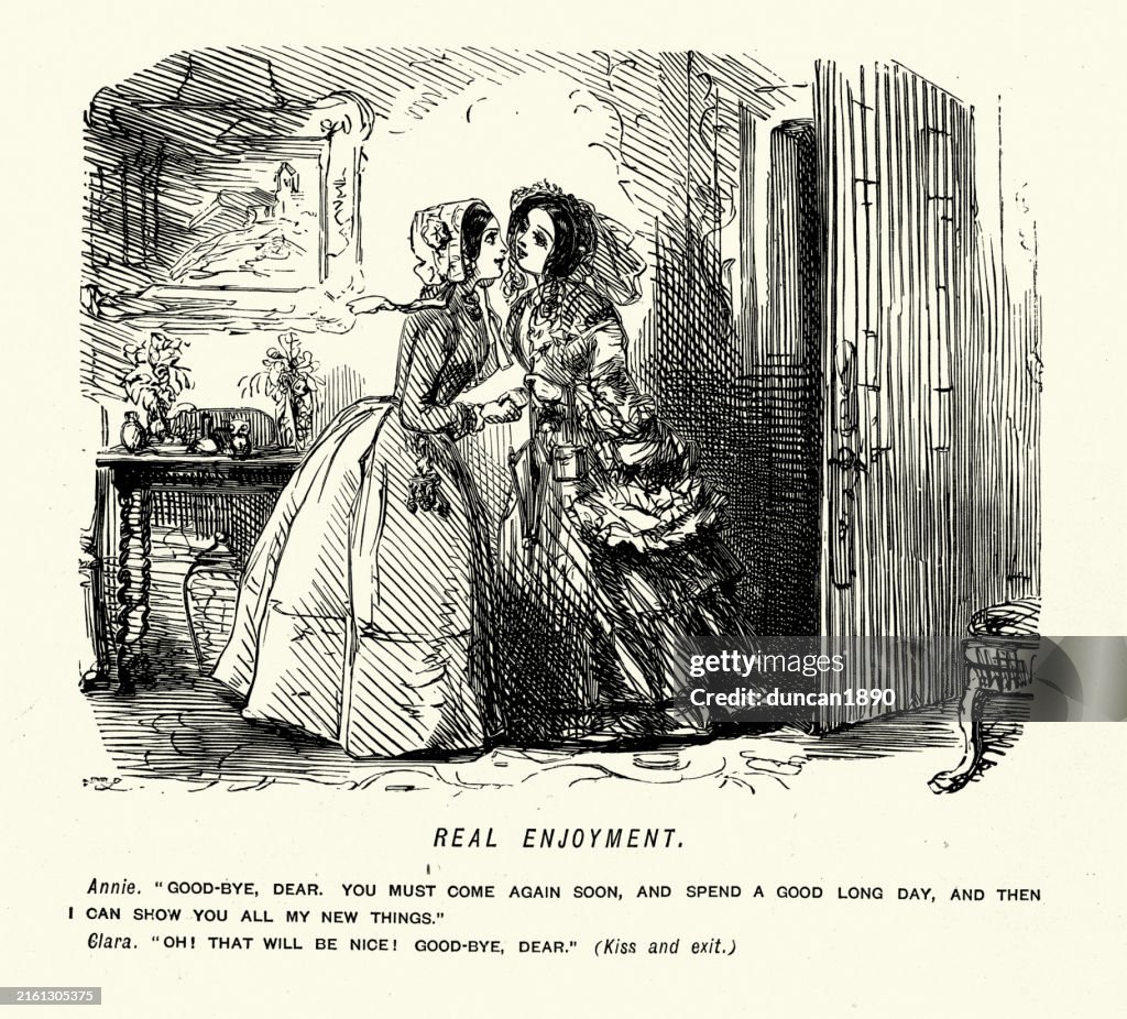 Comedy Sketch Female Friendship Showing Off Woman Kissing Goodbye