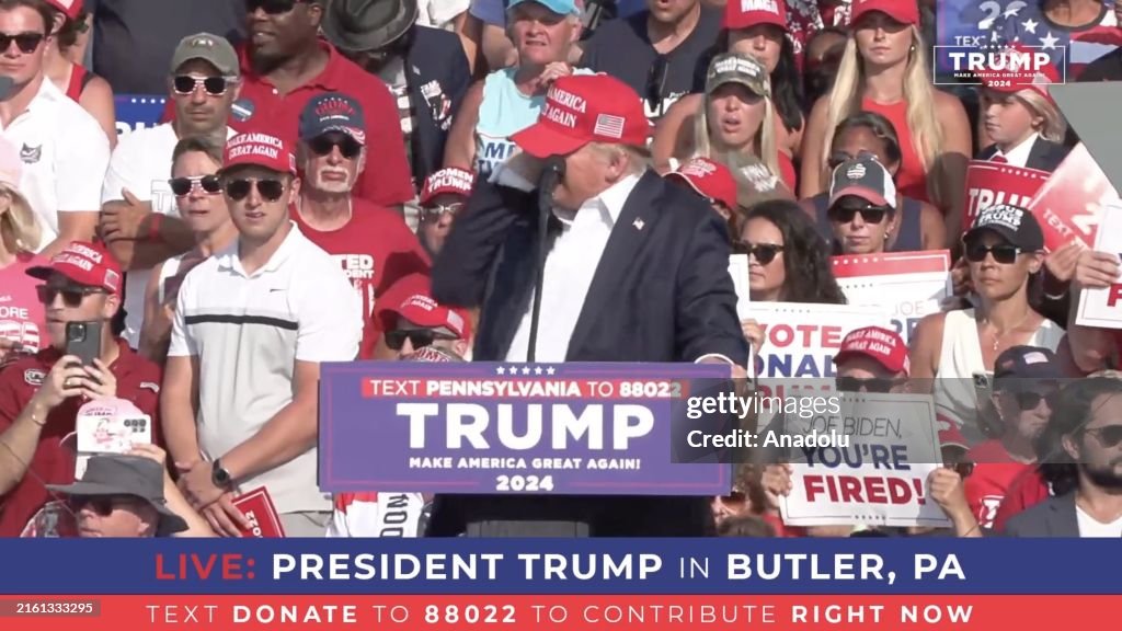 Former US President Trump attacked at Pennsylvania rally