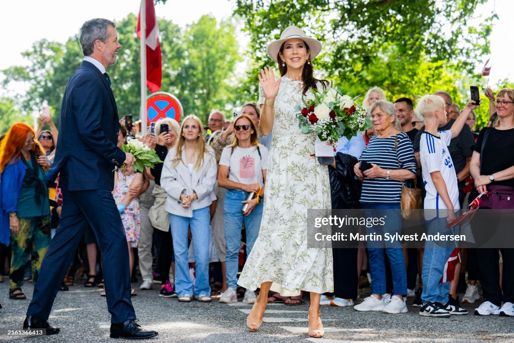 Danish Royal Couple Arrive At Graasten Castle For Summer Residence