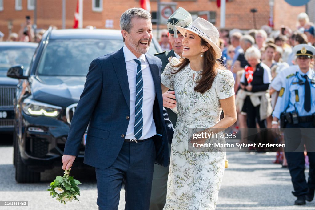 Danish Royal Couple Arrive At Graasten Castle For Summer Residence
