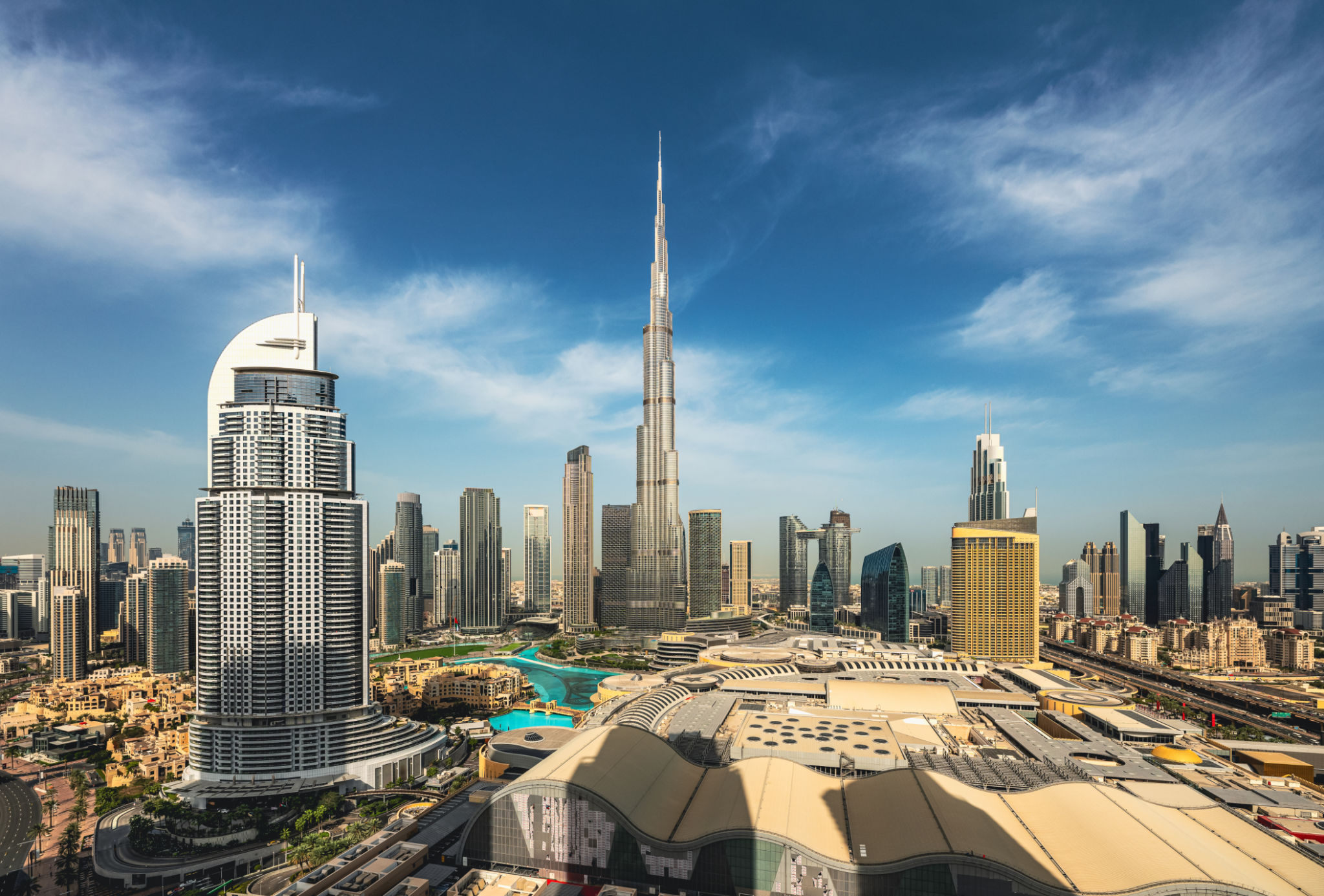 Skyscrapers in Dubai Financial District Skyscrapers in Dubai Financial District