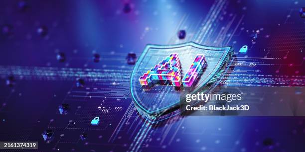 ki-sicherheitssystem-konzept - digitale authentifizierung stock-fotos und bilder