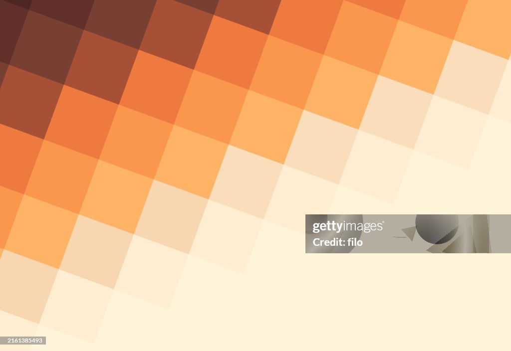 Modern Autumn Pixel Abstract Background
