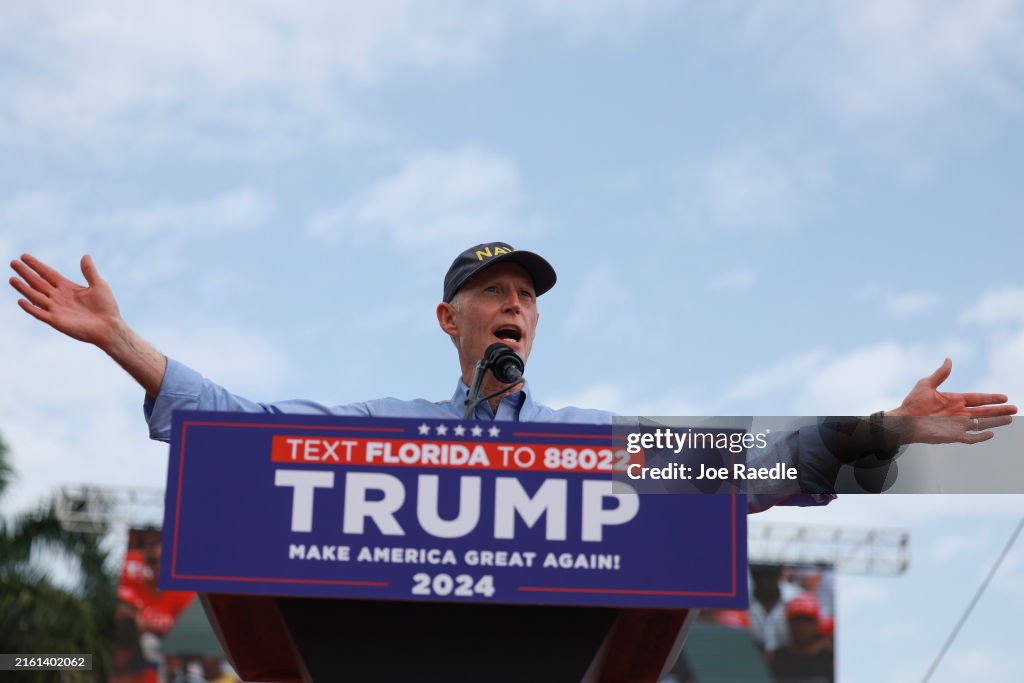 Former President Donald Trump Holds A Campaign Rally In Doral, Florida