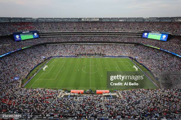 General view of the stadium during the CONMEBOL Copa America 2024 semifinal match between Canada and Argentina at MetLife Stadium on July 09, 2024 in...