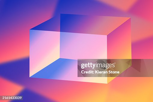 Gradient Cube Abstract Background Gradient Cube Abstract Background