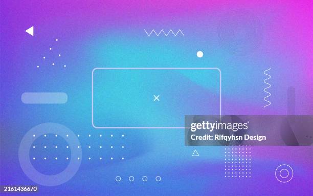 abstract pastel holographic blurred grainy gradient background with geometric shape element design. for landing page, book covers, brochures, flyers, magazines, any brandings, banners, headers, presentations, and more. - combined forces stock illustrations