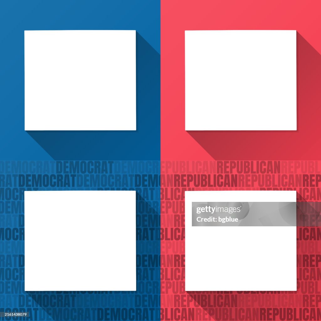 Branch County, Michigan. Maps on blue and red backgrounds