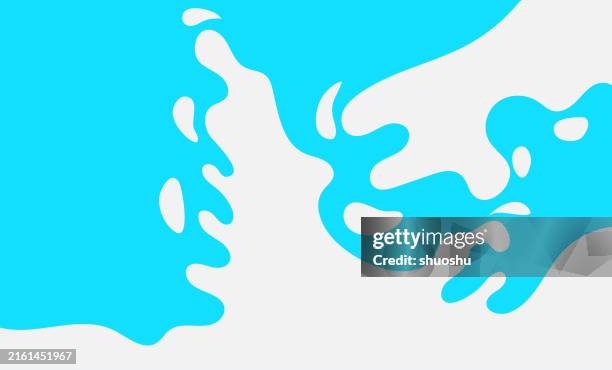 abstract blue flat milk drop pattern background - milk texture stock illustrations