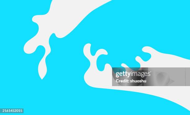 abstract blue flat milk drop pattern background - milk texture stock illustrations