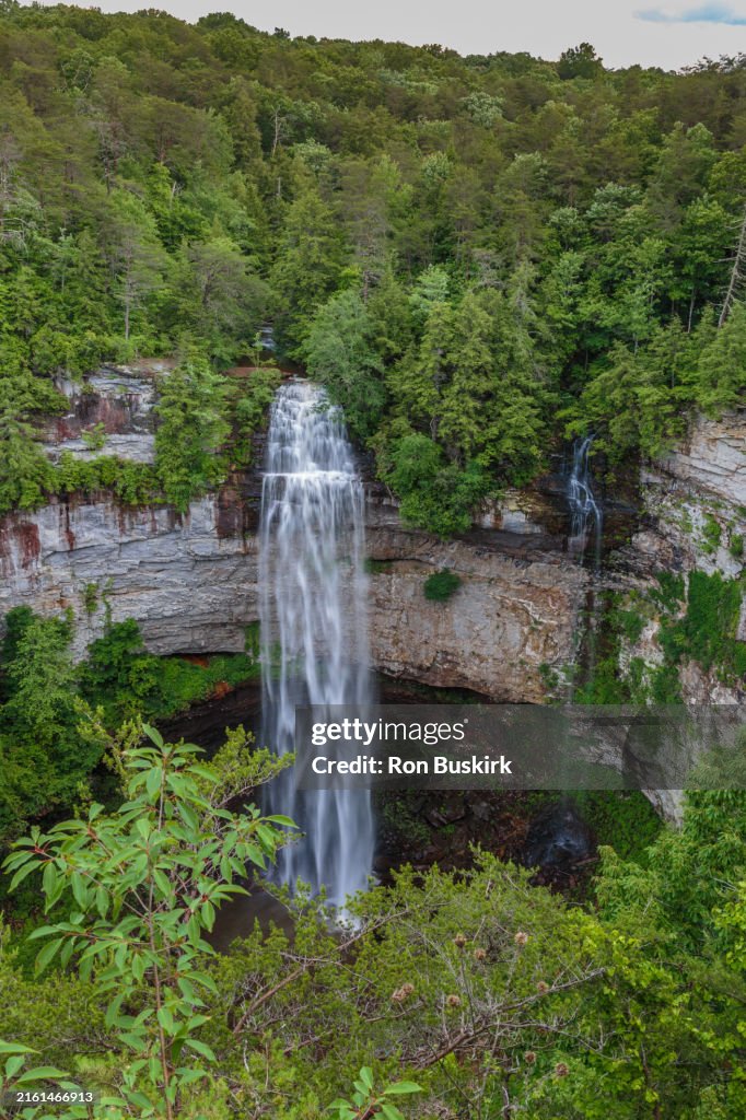 At 256 feet Fall Creek Falls in Fall Creek Falls State Park near Spencer, Tennessee is the highest waterfall east of the Rockies