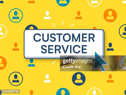 Customer Service Button High-Res Vector Graphic - Getty Images