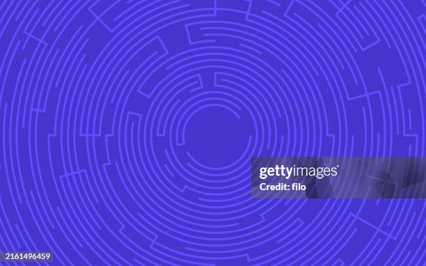 purple modern tech circle background - ribbed stock illustrations