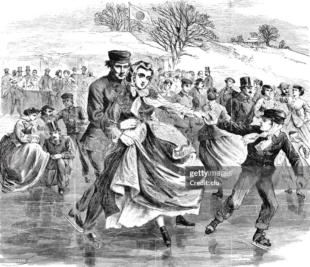 Oatman's fifth Avenue Skating Rink - First Lesson in Skating