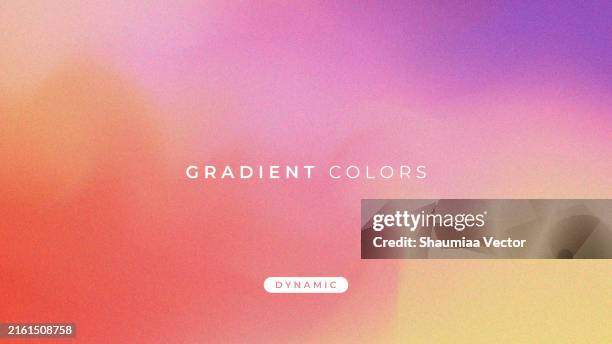 abstract blurred multicolored gradient fluid holographic vector background design wallpaper template with geometric shape, dynamic color, waves, and blend. futuristic modern backdrop design for business, presentation, ads, banner and more - dots background rainbow stock illustrations