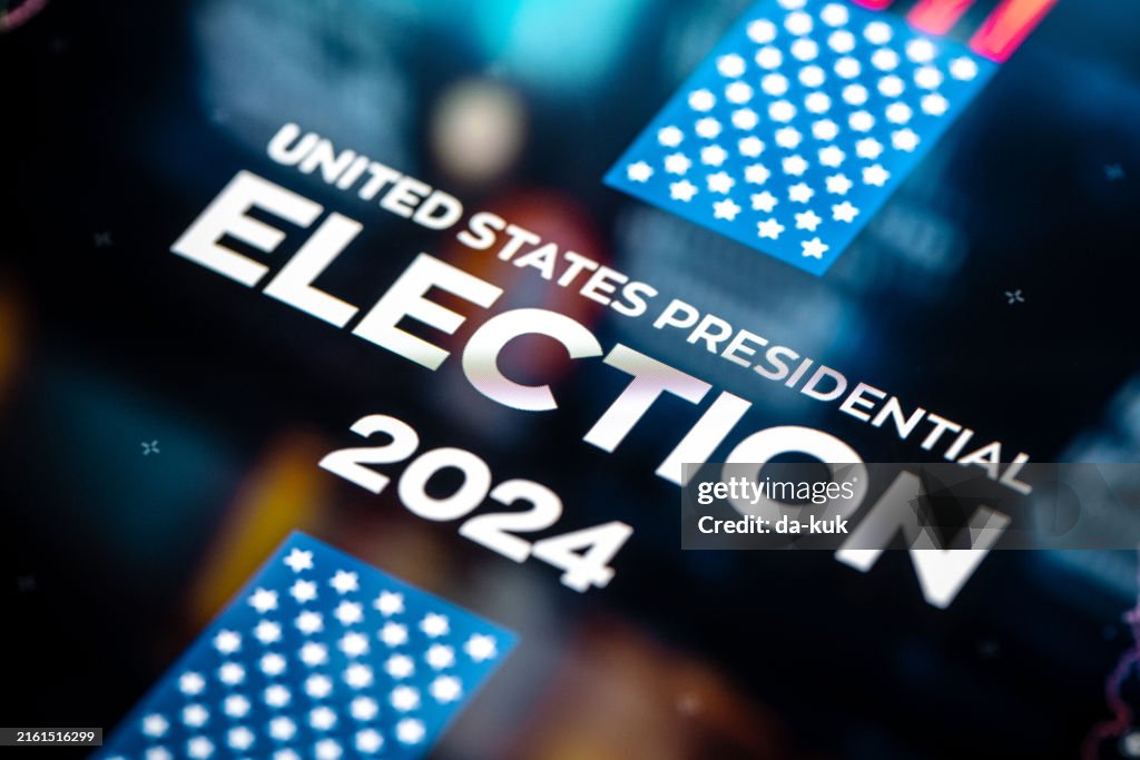 Vote 2024. US Presidential Election background. United States Elections 2024 concept