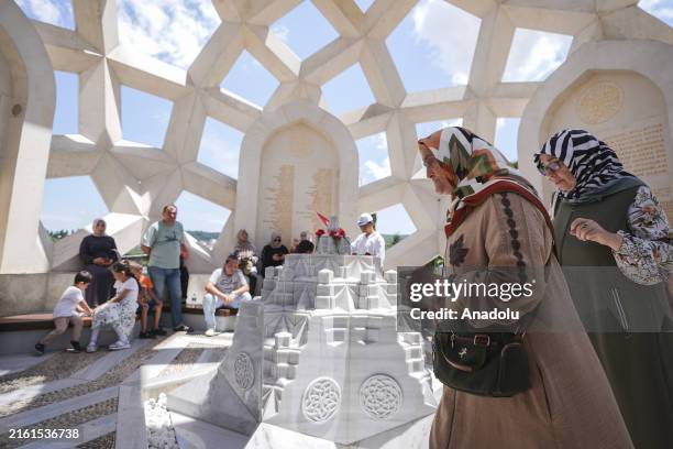 People visit the ''Memory of July 15th Museum' and 'July 15th Martyrs' Office', where the belongings of the heroes and the ammunition used by the...