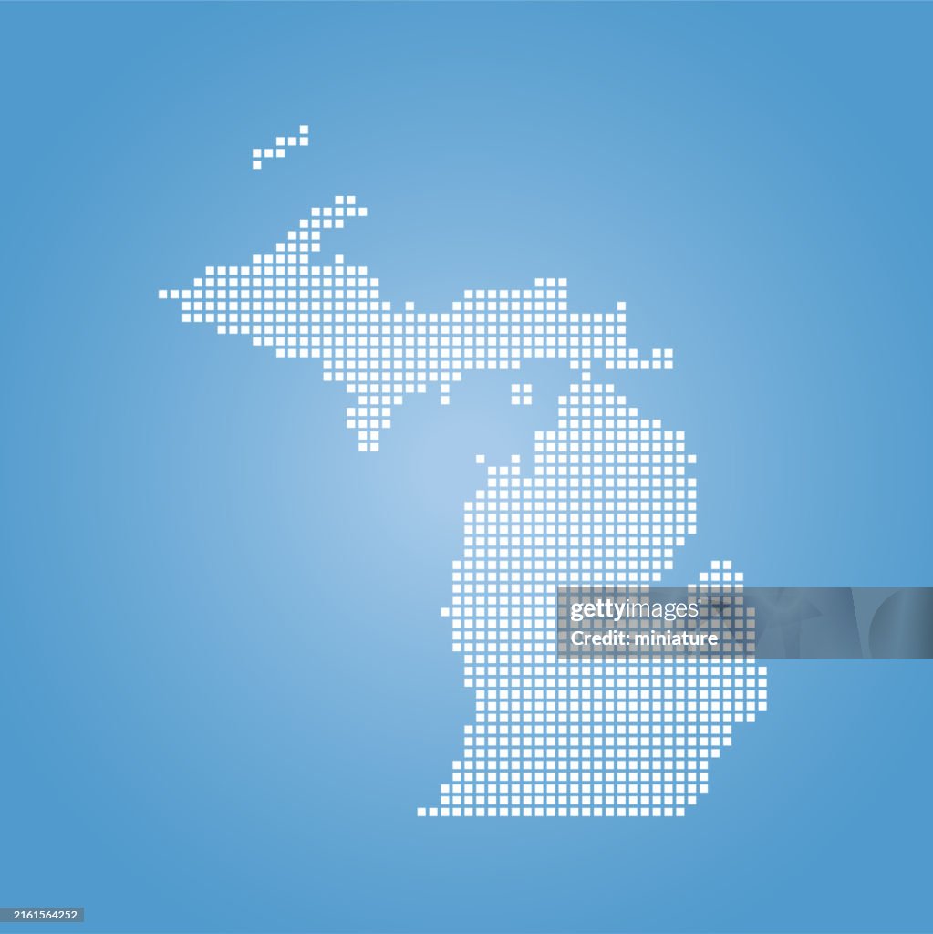 Michigan Rd Map Vector Michigan Map High-Res Vector Graphic - Getty Images