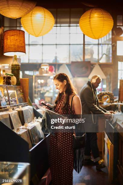 second hand record shop - record store stock pictures, royalty-free photos & images