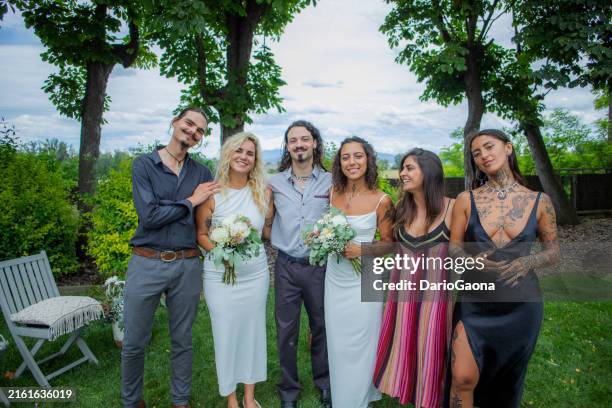 lgtbq+ wedding - indian lesbian stock pictures, royalty-free photos & images