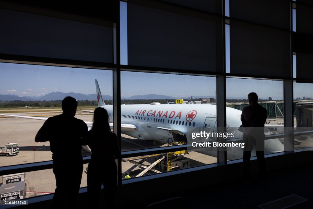 Travelers At Vancouver International Airport