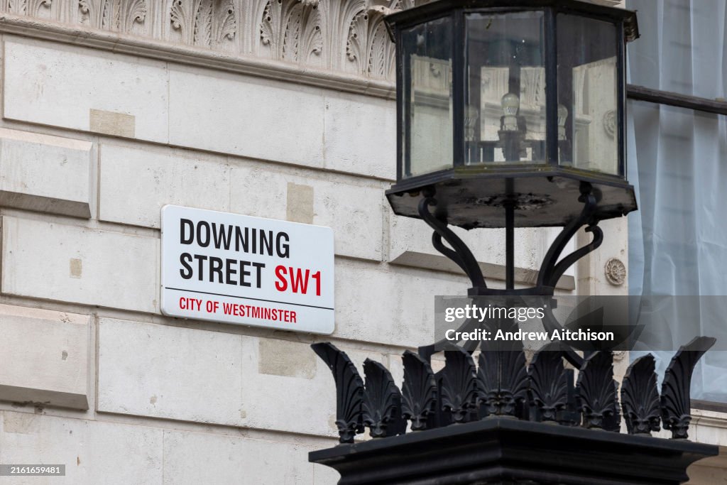 Downing Street And Whitehall Street Signs