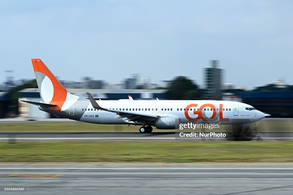 Brazilian Airlines At Congonhas Airport In The State Of São Paulo Brazil.