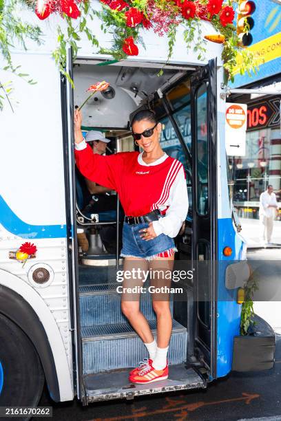 Bella Hadid is seen in Midtown on July 11, 2024 in New York City.