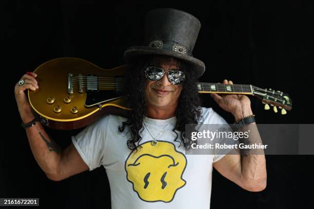 Musician Slash is photographed for Los Angeles Times on June 27, 2024 in Encino, California. PUBLISHED IMAGE. CREDIT MUST READ: Robert Gauthier/Los...