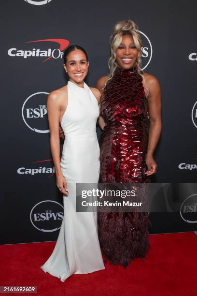 Meghan, Duchess of Sussex and Serena Williams attend the 2024 ESPY Awards at Dolby Theatre on July 11, 2024 in Hollywood, California.