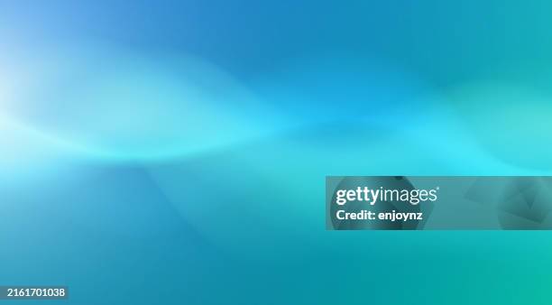 abstrakter türkisblauer verschwommener formenhintergrund - oszilloskop wellenmuster stock-grafiken, -clipart, -cartoons und -symbole