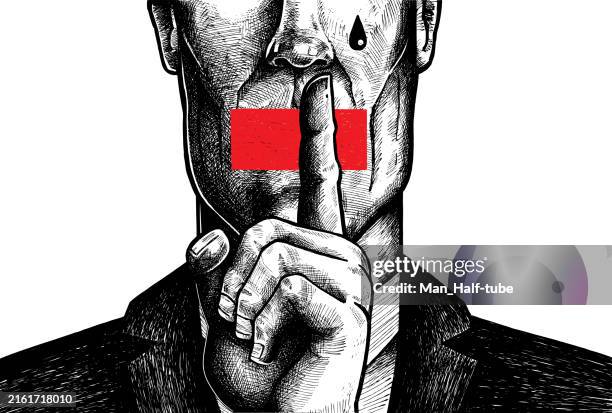 zensierte person - vorurteil stock-grafiken, -clipart, -cartoons und -symbole