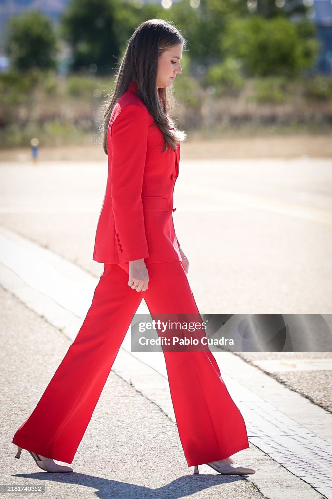 Princess Leonor Departs For Portugal