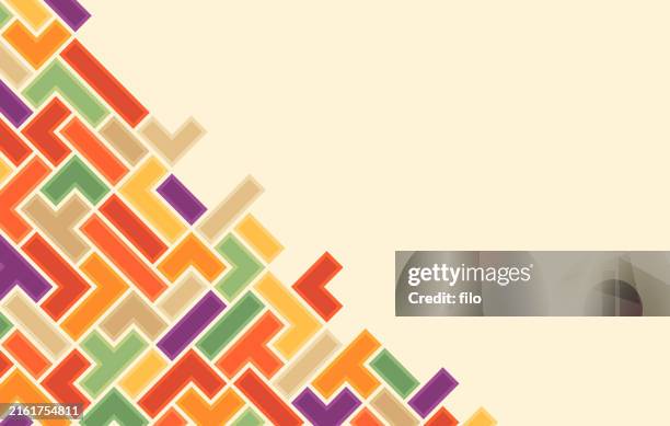 illustrazioni stock, clip art, cartoni animati e icone di tendenza di blocchi moderni intelligenza artificiale costruzione logistica sfondo astratto - multiculturalismo