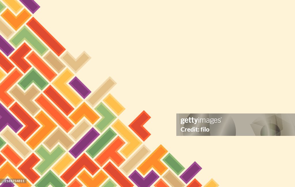 Modern Blocks Artificial Intelligence Building Logistics Abstract Background