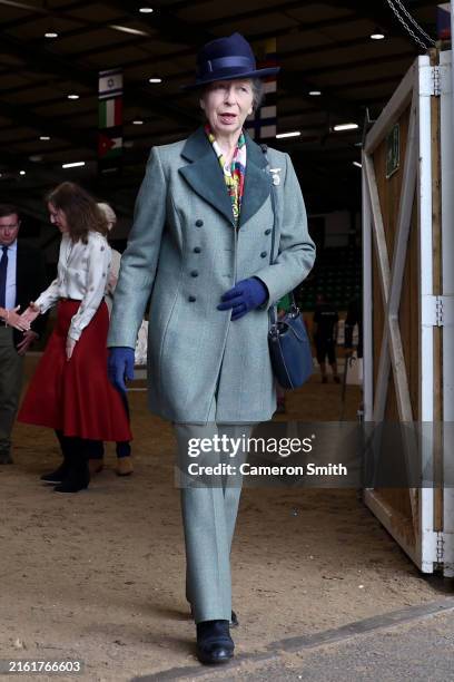 Princess Anne, Princess Royal visits the Riding for the Disabled Association National Championships at Hartpury University and Hartpury College on...