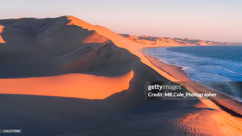 Beautiful Landscape of sand dunes in Namibia