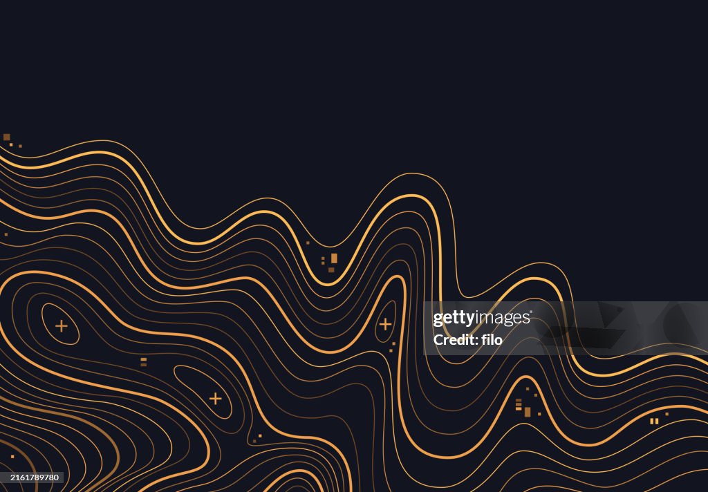 Topographic Map Lines Abstract Background
